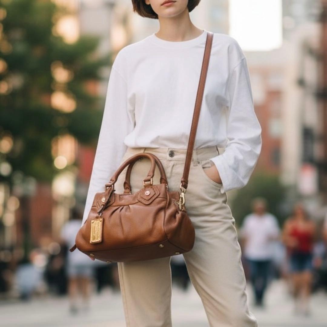 ✨極美品✨MARCJACOBS レザー 2wayバッグ ボストン型 Y2K