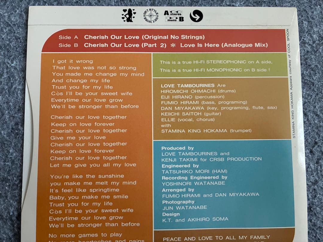 限定150枚 Love Tambourines「Alive」プロモ2LP+7\"