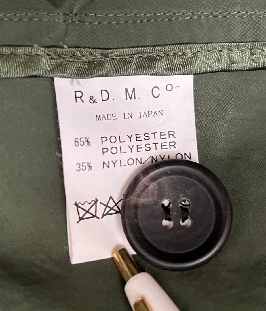 オールドマンズテーラー2021年AWライナー付きガーメントダイコート