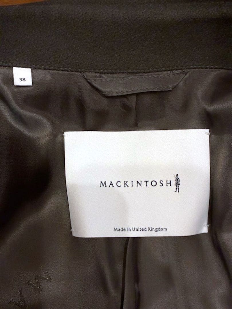 8日まで！英国製MACKINTOSH MONKTONライトメルトン オリーブ38