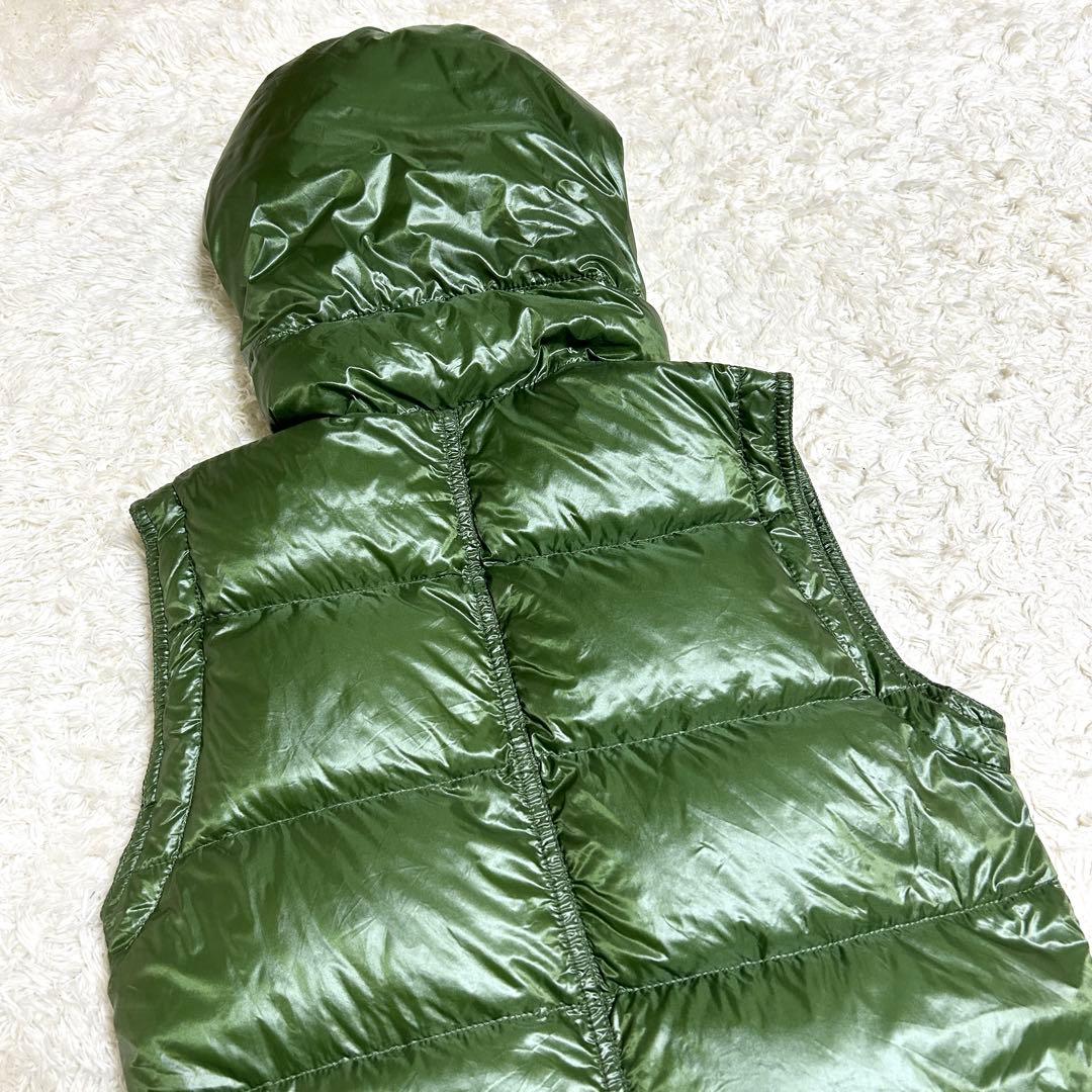 美品✨ HERNO ヘルノ ダウンベスト フード グリーン 42 レディース