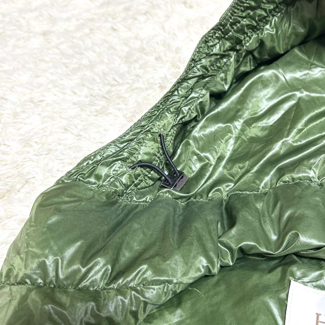 美品✨ HERNO ヘルノ ダウンベスト フード グリーン 42 レディース