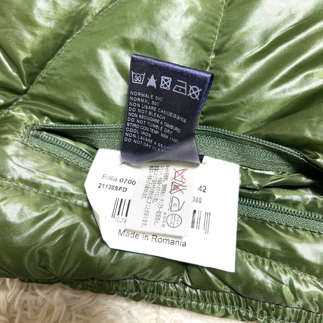 美品✨ HERNO ヘルノ ダウンベスト フード グリーン 42 レディース