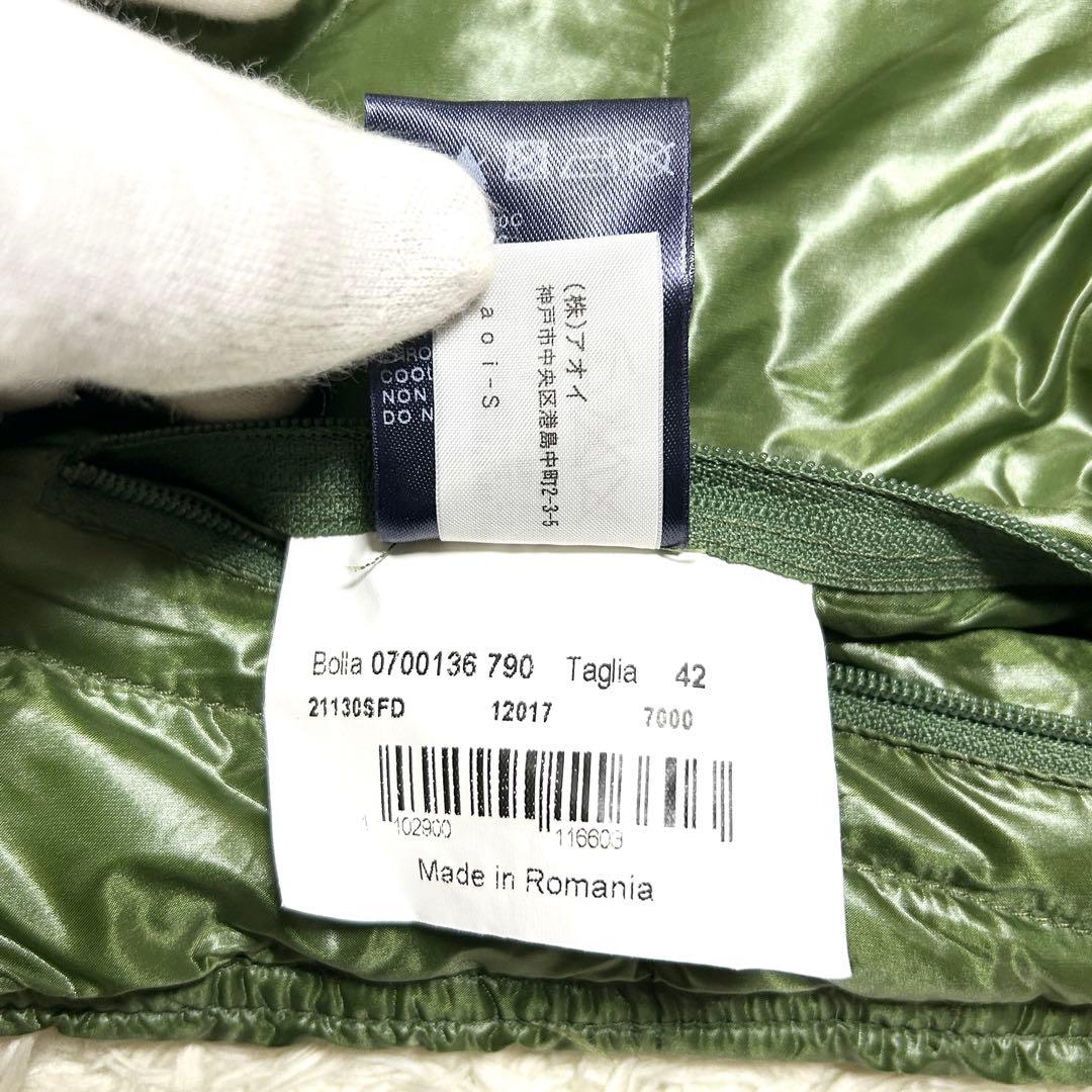 美品✨ HERNO ヘルノ ダウンベスト フード グリーン 42 レディース