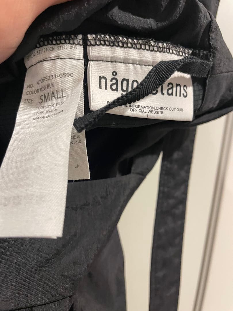 ナゴンスタンス　ブラック サロペットスカート　S