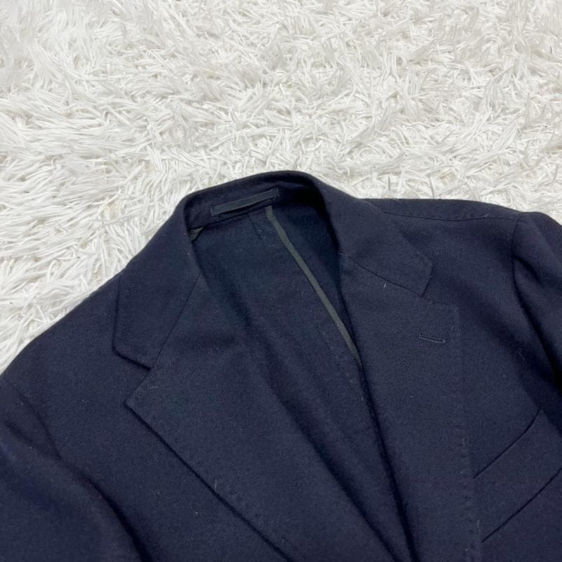 BEAMS F 紺ブレ テーラードジャケット 3B 段返り 銀ボタン