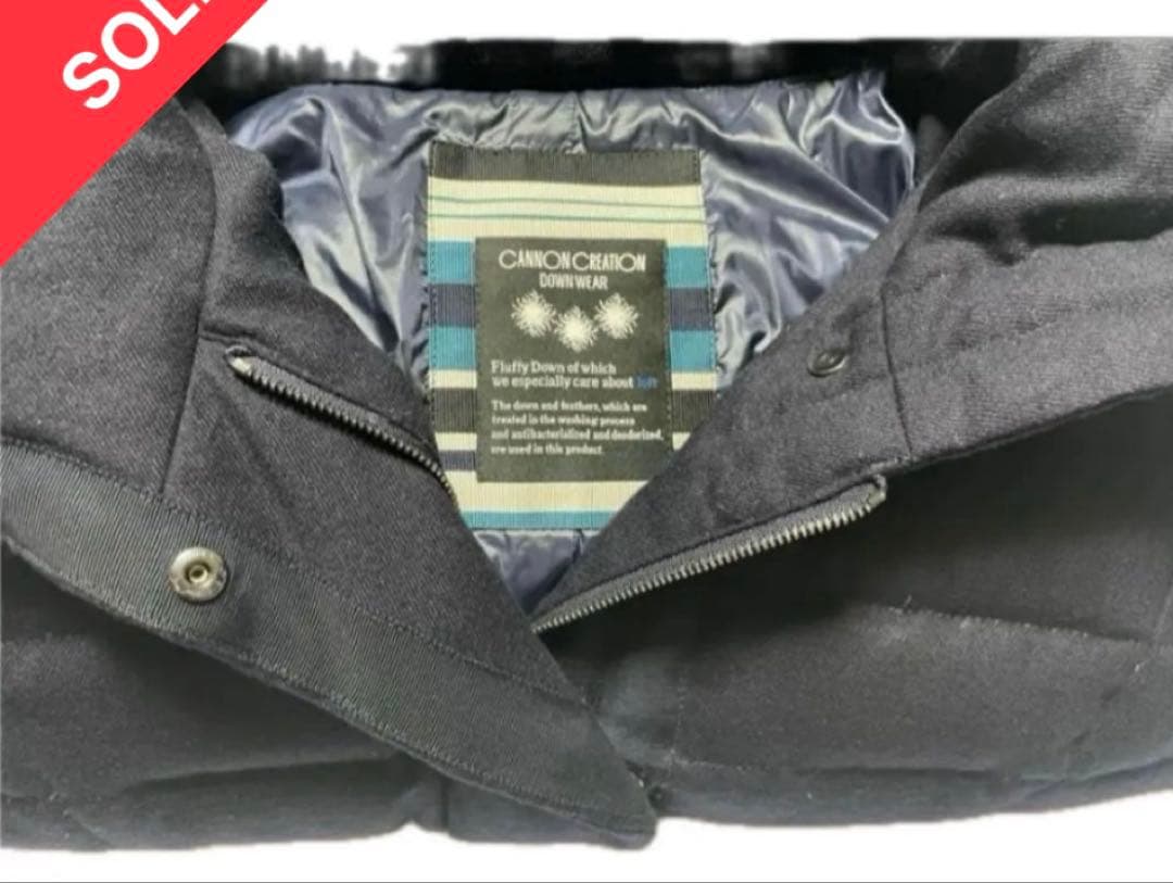 か*も様 キャノン　クリエイティブ、ウールダウンロングコート