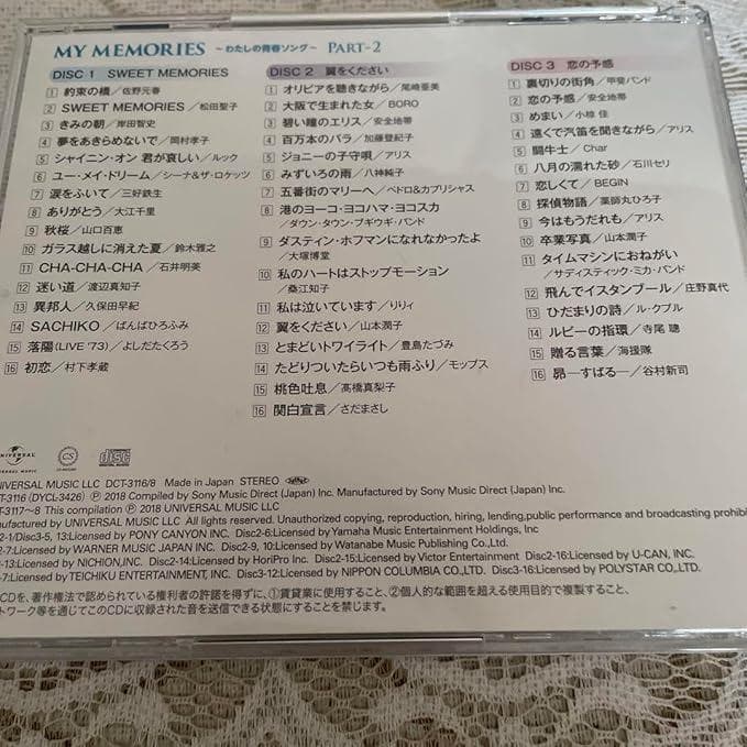 大人の歌謡曲　MY MEMORIESⅠ.Ⅱ　きらめきのフォークミュージックⅠ.Ⅱ