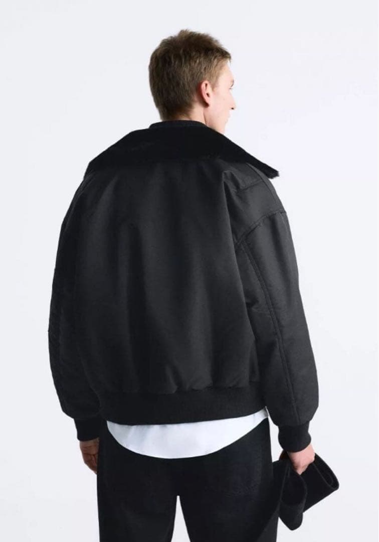 【名作】ZARA ファー ボア ボンバージャケット B-15 短丈 our’s