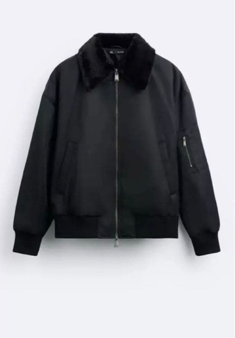 【名作】ZARA ファー ボア ボンバージャケット B-15 短丈 our’s