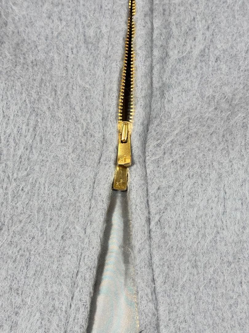 美品　ダイアグラム ノーカラーシャギージャケット フォックスファー2way