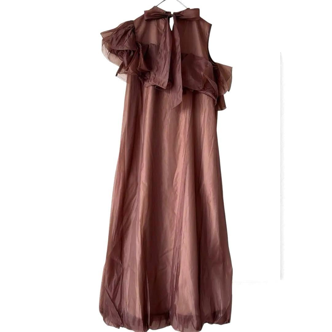 新品✨ドリードール パーティードレス アシンメトリーフリル バルーン M 結婚式