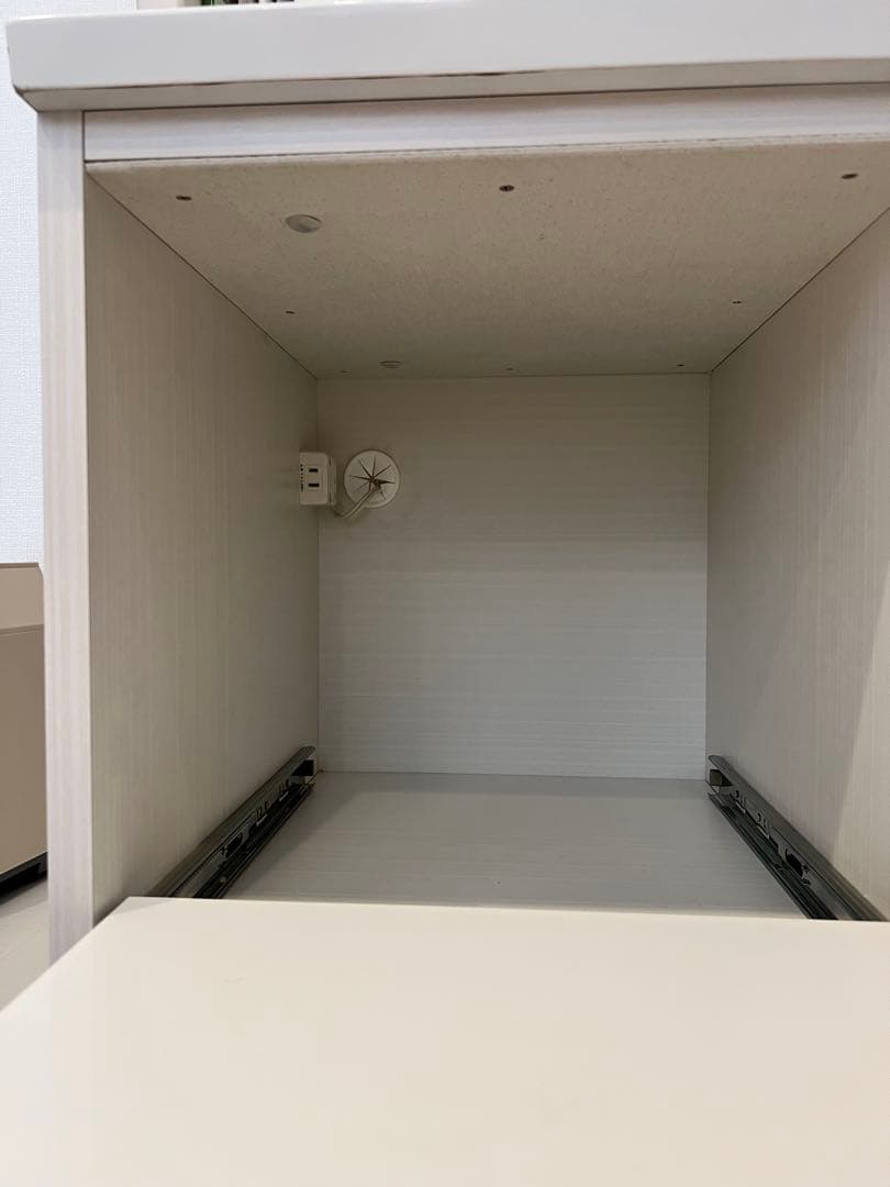 服部家具　メリッサ100 ホワイト 食器棚　キッチンボード　美品