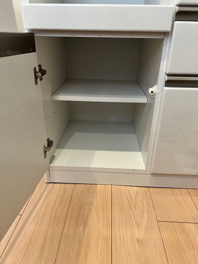 服部家具　メリッサ100 ホワイト 食器棚　キッチンボード　美品