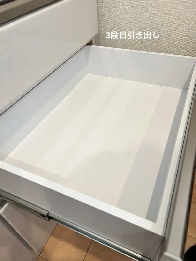 服部家具　メリッサ100 ホワイト 食器棚　キッチンボード　美品