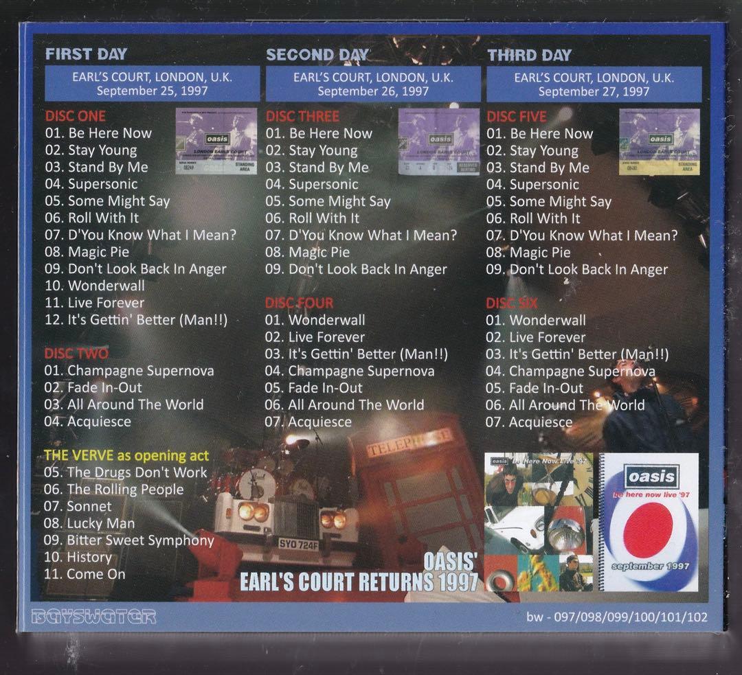 洋楽 oasis / Earl's Court Returns 1997 (6CD)