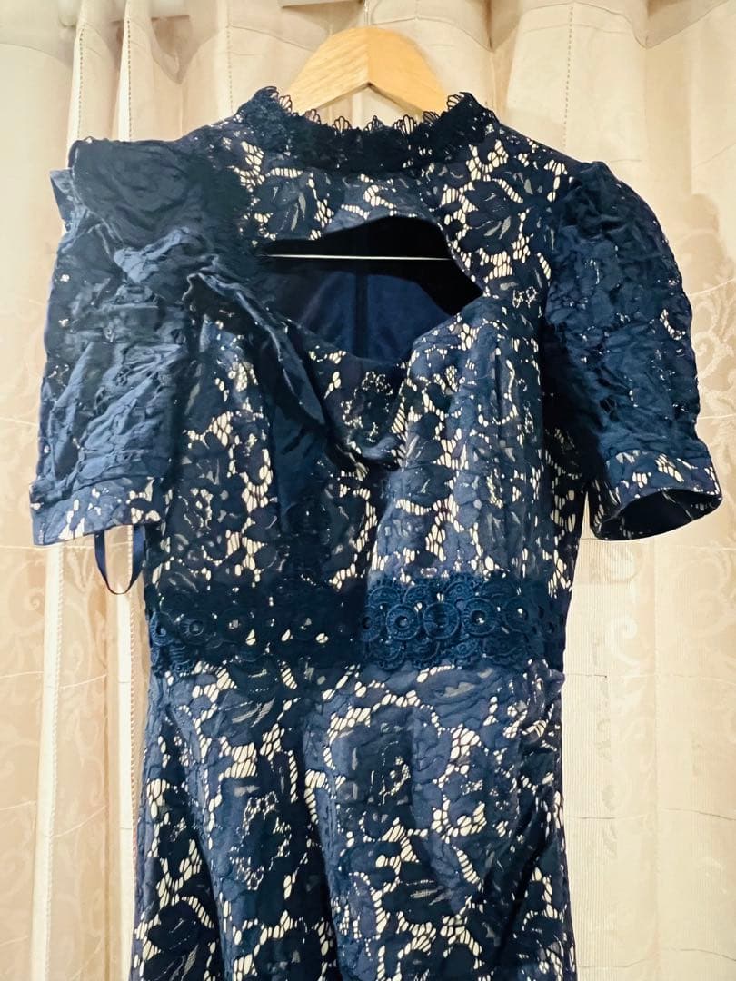 【Riko】マーメイド レース ロングドレス キャバドレス