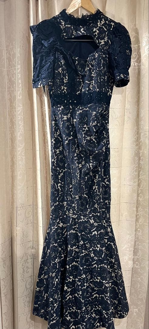 【Riko】マーメイド レース ロングドレス キャバドレス