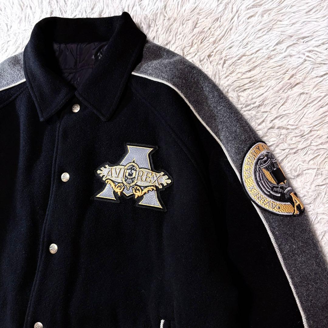 ひー✨90s AVIREX リバーシブルスタジャン キルティング