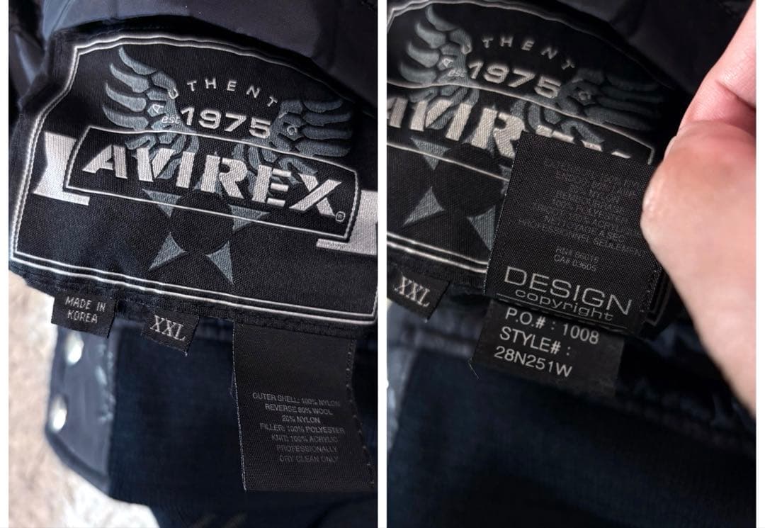 ひー✨90s AVIREX リバーシブルスタジャン キルティング