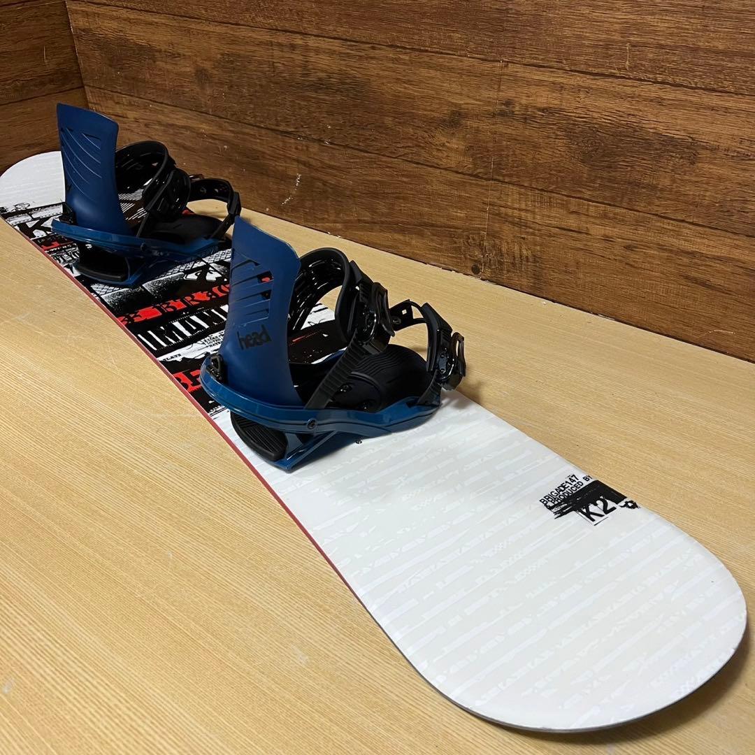 美品　K2 BRIGADE HEAD ヘッド　スノーボード2点セット 147cm