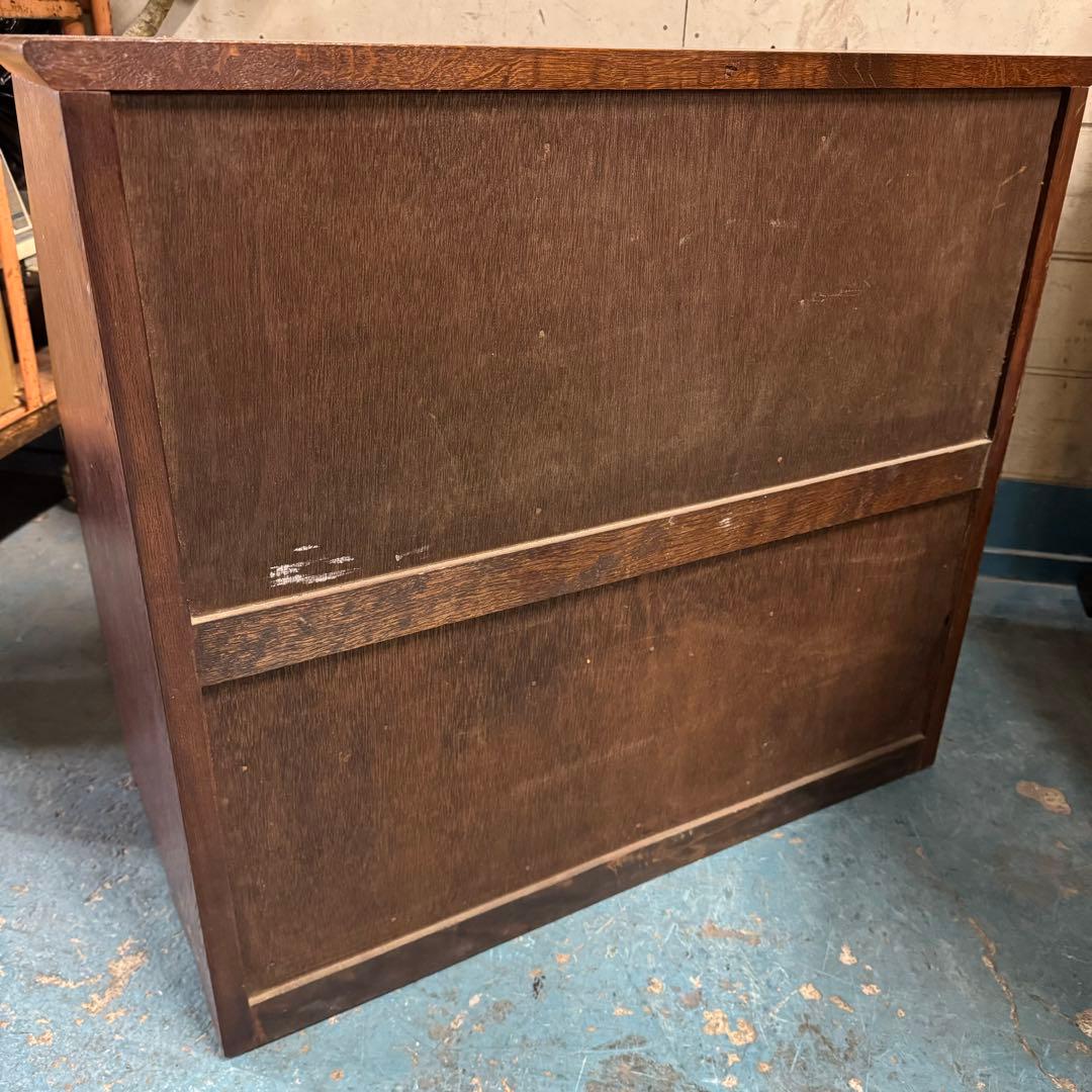 天然木 ナラ材 和製ヴィンテージ ライティングビューロー