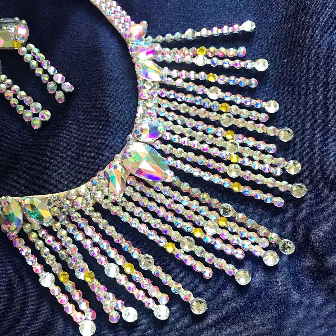 揺れるフロントのネックレス＆イヤリング　社交ダンス☆ベリーダンス