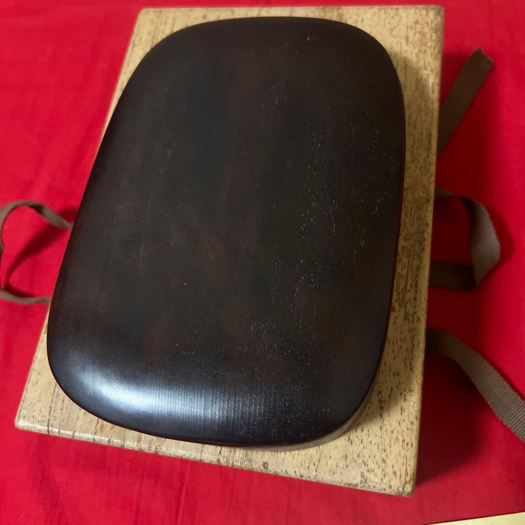 【十一世 雨宮静軒 作】甲斐 雨端硯「雨端有利硯」 蓋付 共箱附・和硯 書道具