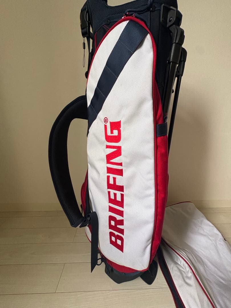 BRIEFING CUP ブリーフィング キャディバッグ ホワイト/レッド