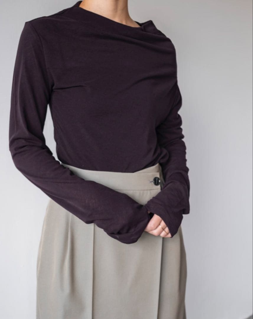 トップス IIROT Sheer asymmetry Tops