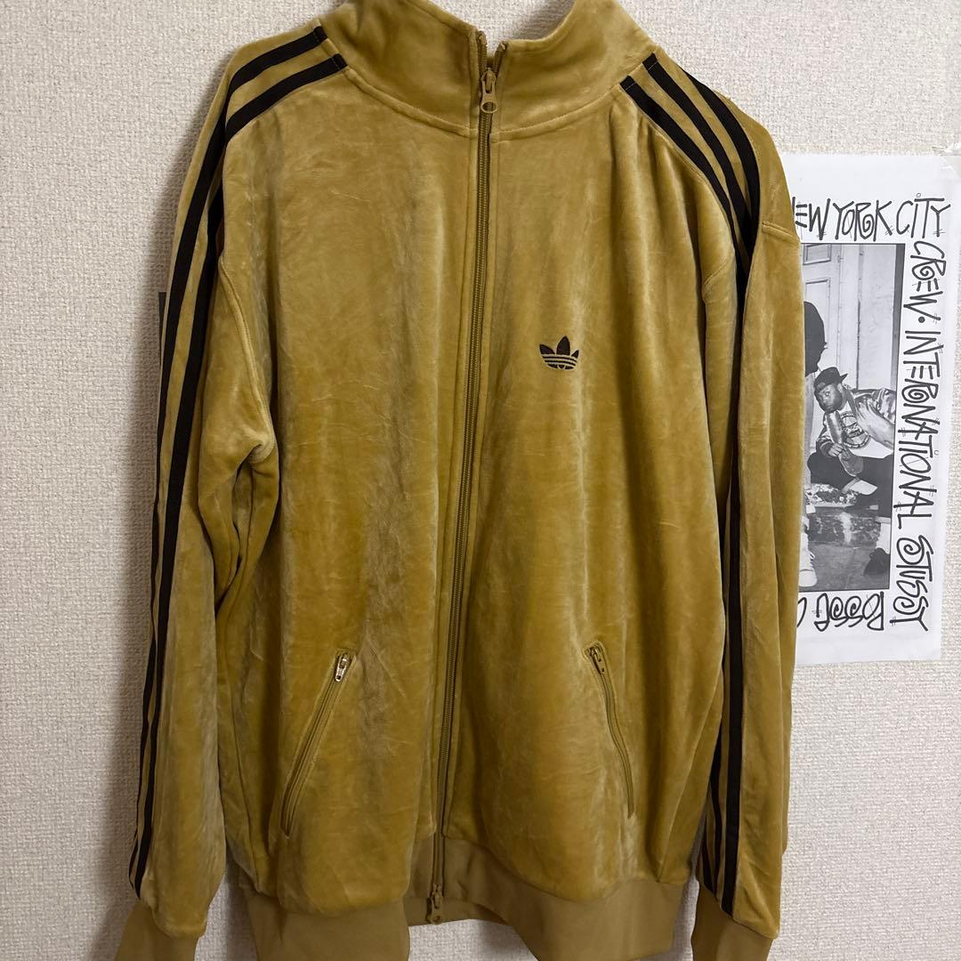 adidas ベロア ジャージ