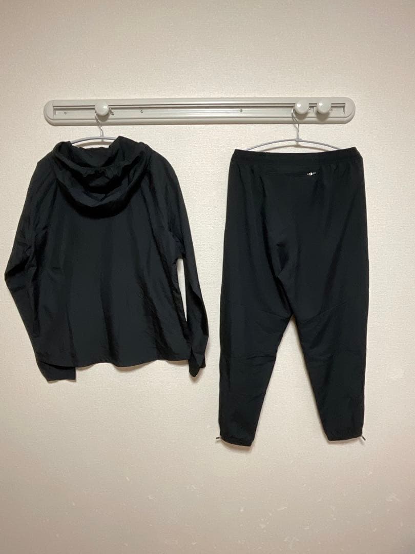 【上下セット】ナイキ ランニング ジャケット＆パンツ Mサイズ 黒 セットアップ
