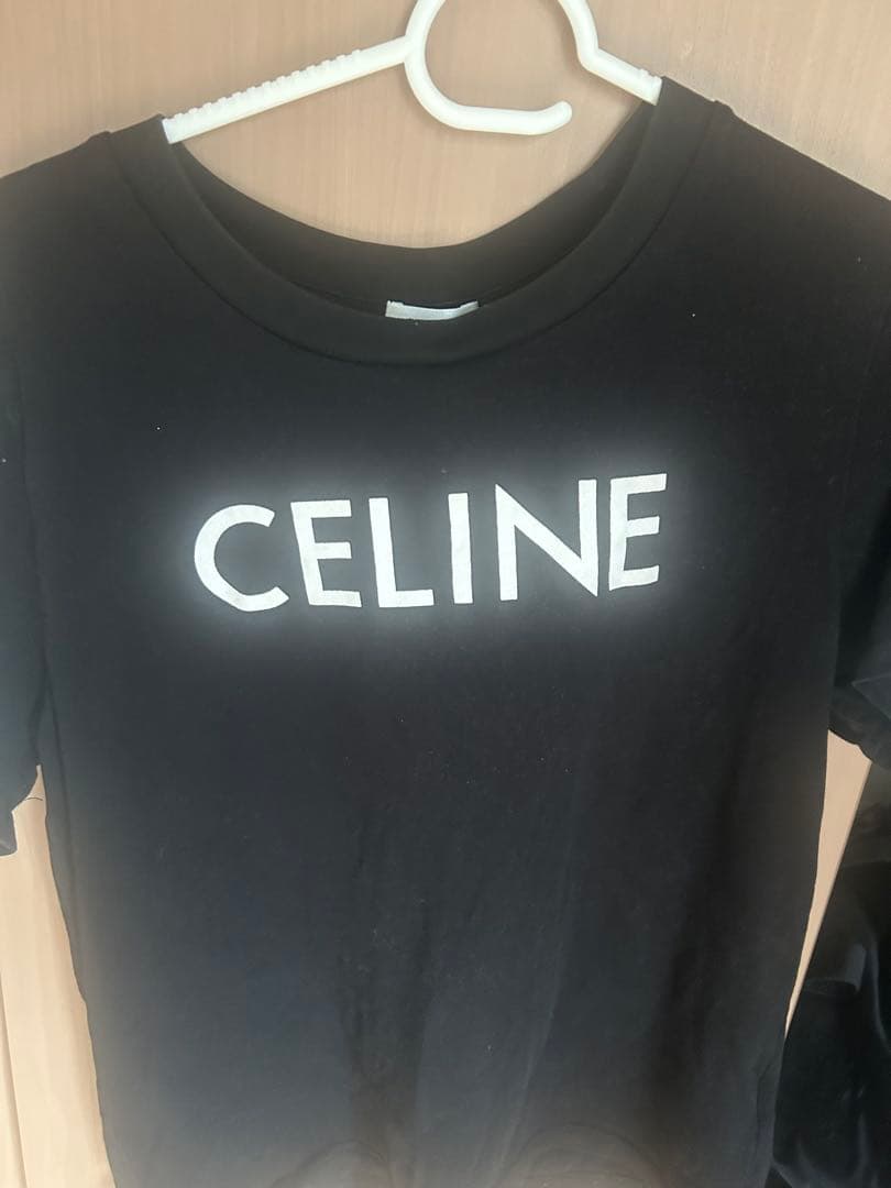 CELINE ロゴ Tシャツ ブラック