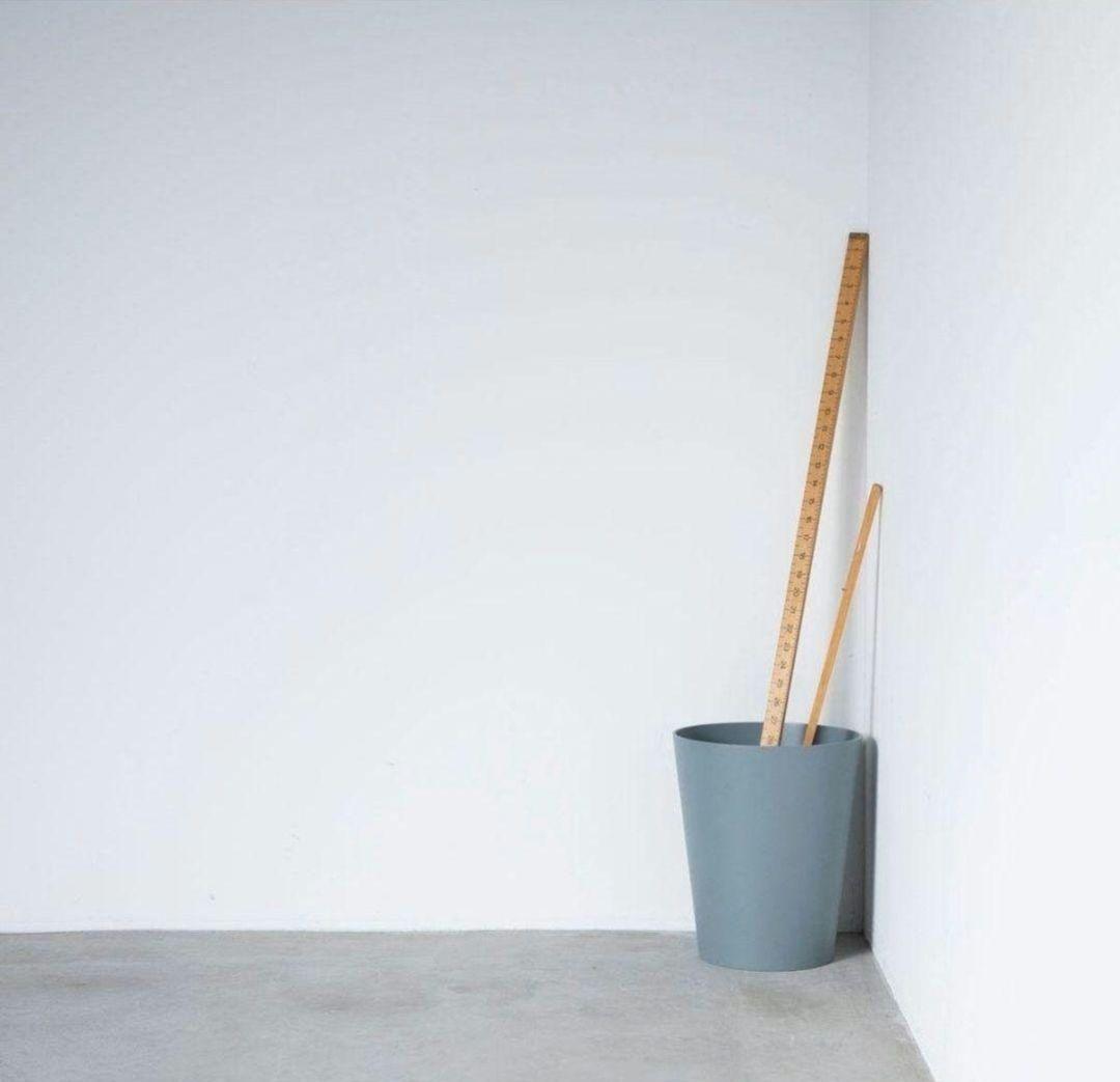 SAITO WOOD BASKET ブルー グレー ゴミ箱 2個