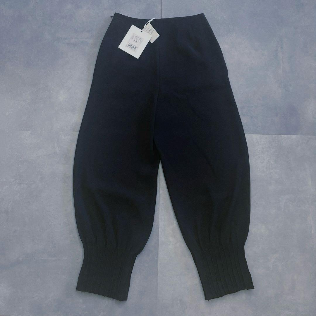 【新品タグ付✨】ENFOLD ダブルサテンSTタックジョガーPT ネイビー　38