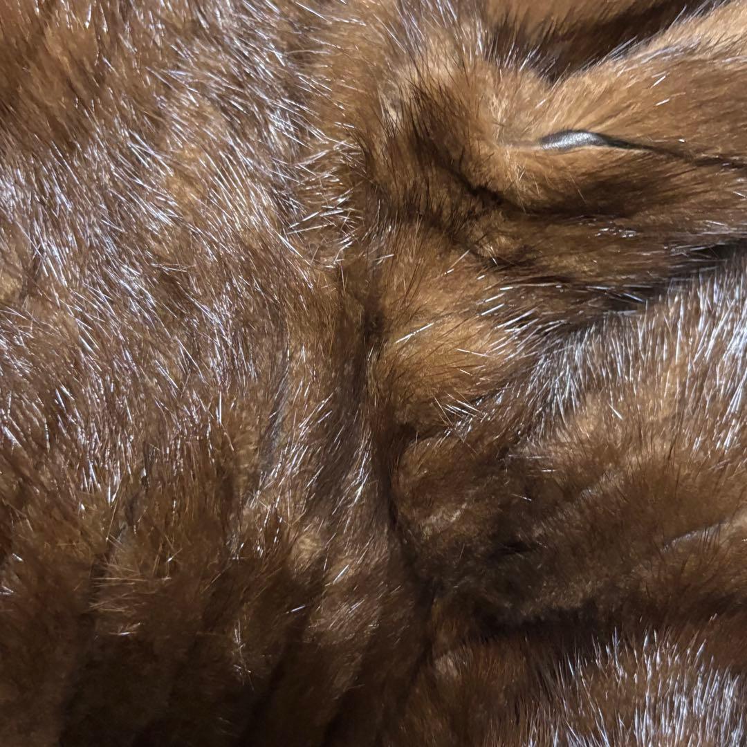 エンバ　ミンク　ファーコート　ダークブラウン　11号