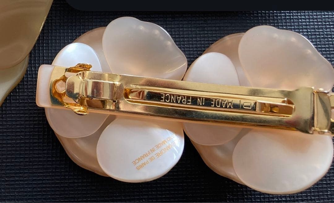 美品2点セット　アレクサンドル　ドゥ　パリ　バレッタ　カメリア　ツインカメリア