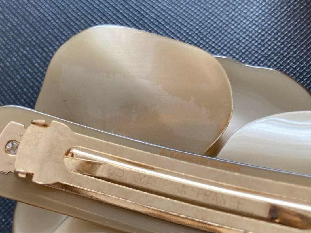 美品2点セット　アレクサンドル　ドゥ　パリ　バレッタ　カメリア　ツインカメリア