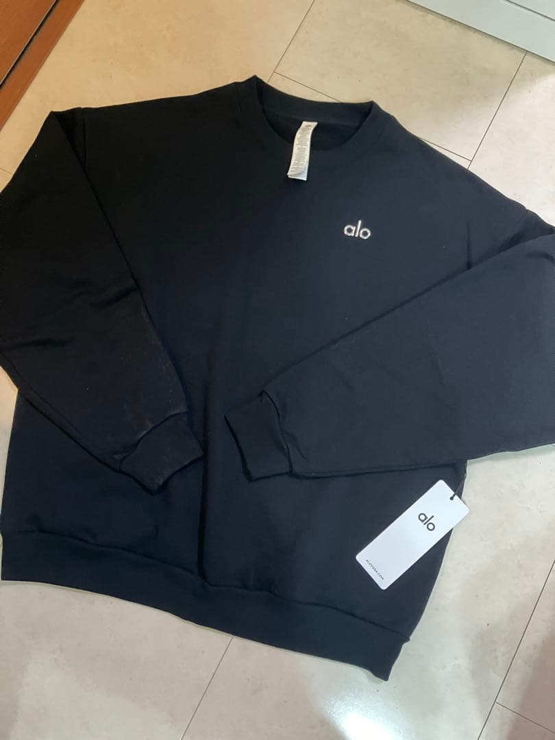 alo 黒 スウェット トレーナー新品タグ付