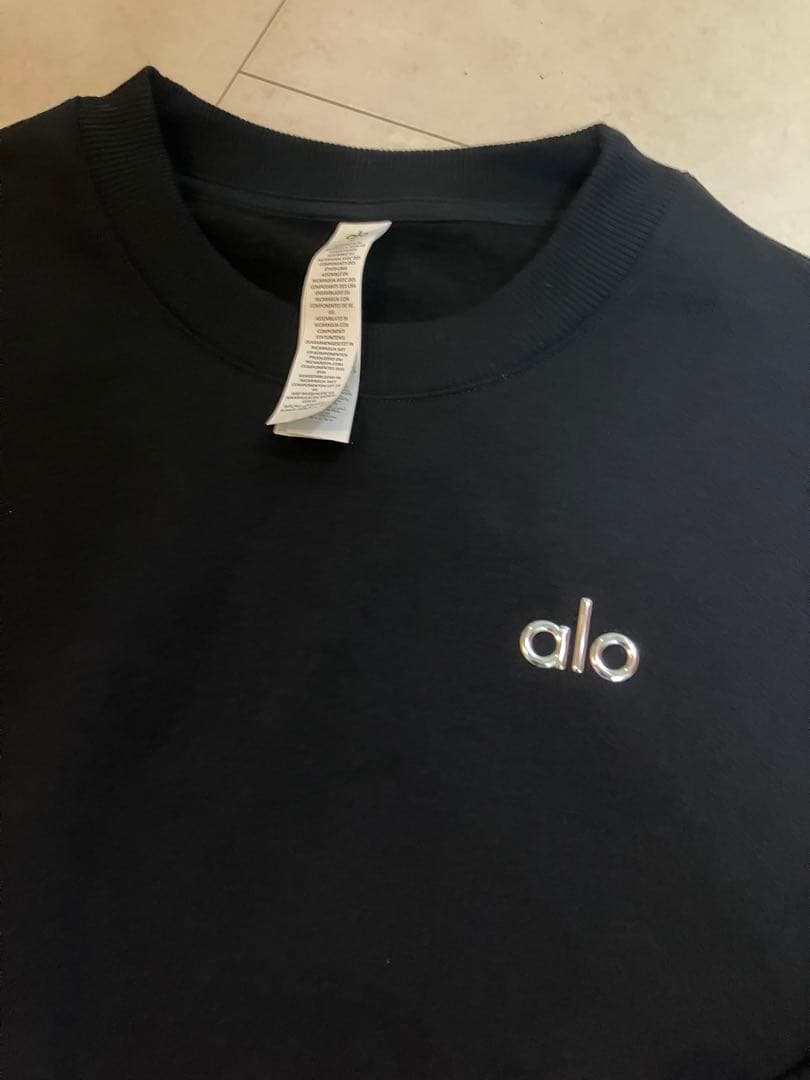 alo 黒 スウェット トレーナー新品タグ付