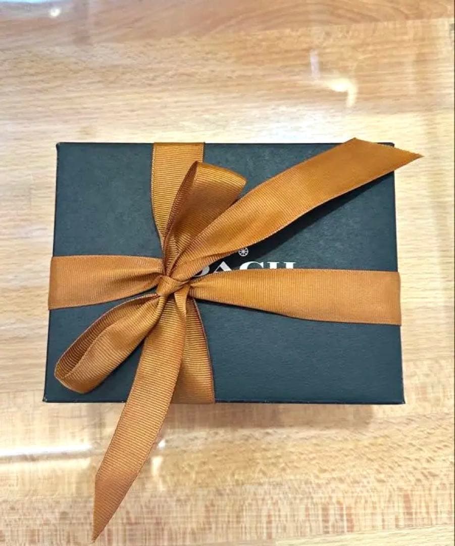 COACH 二つ折り財布 ライトブルー