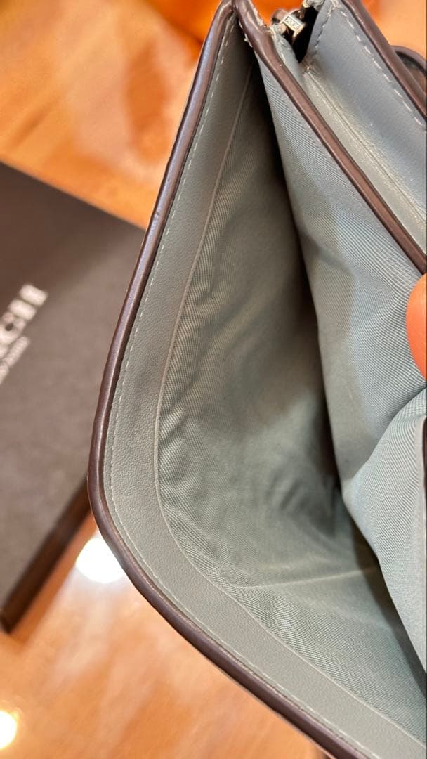COACH 二つ折り財布 ライトブルー