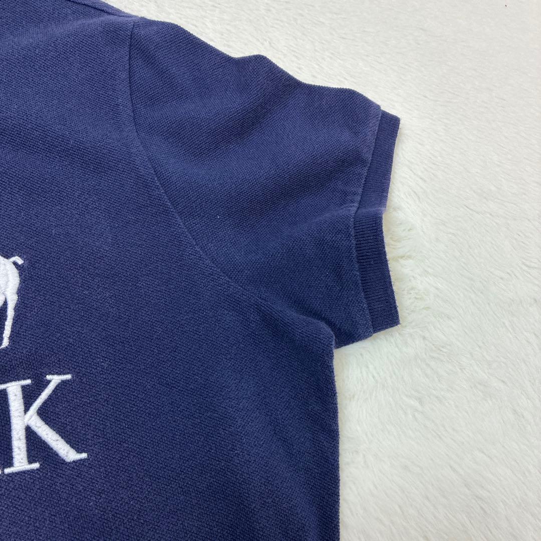 ラルフローレン　ポロシャツ　半袖　ネイビー　ビックポニー　星条旗　ニューヨーク