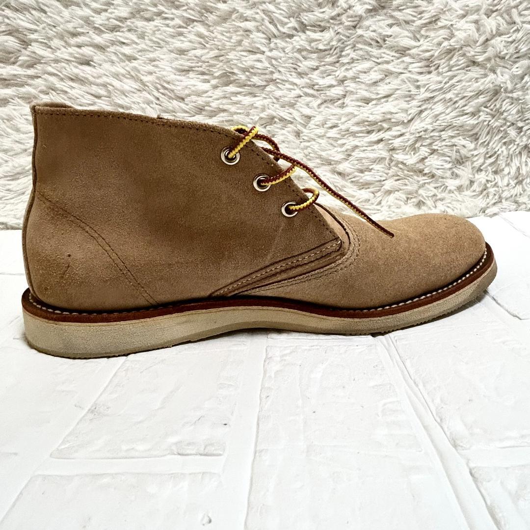 レッドウィング 3143 チャッカブーツ スエード ベージュ 28.5cm