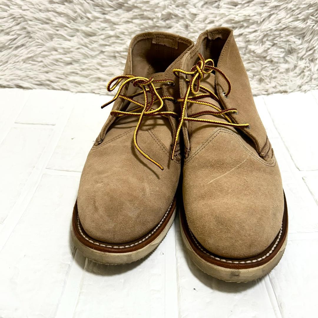 レッドウィング 3143 チャッカブーツ スエード ベージュ 28.5cm