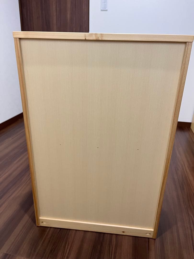 無印良品　パイン材4段　チェスト