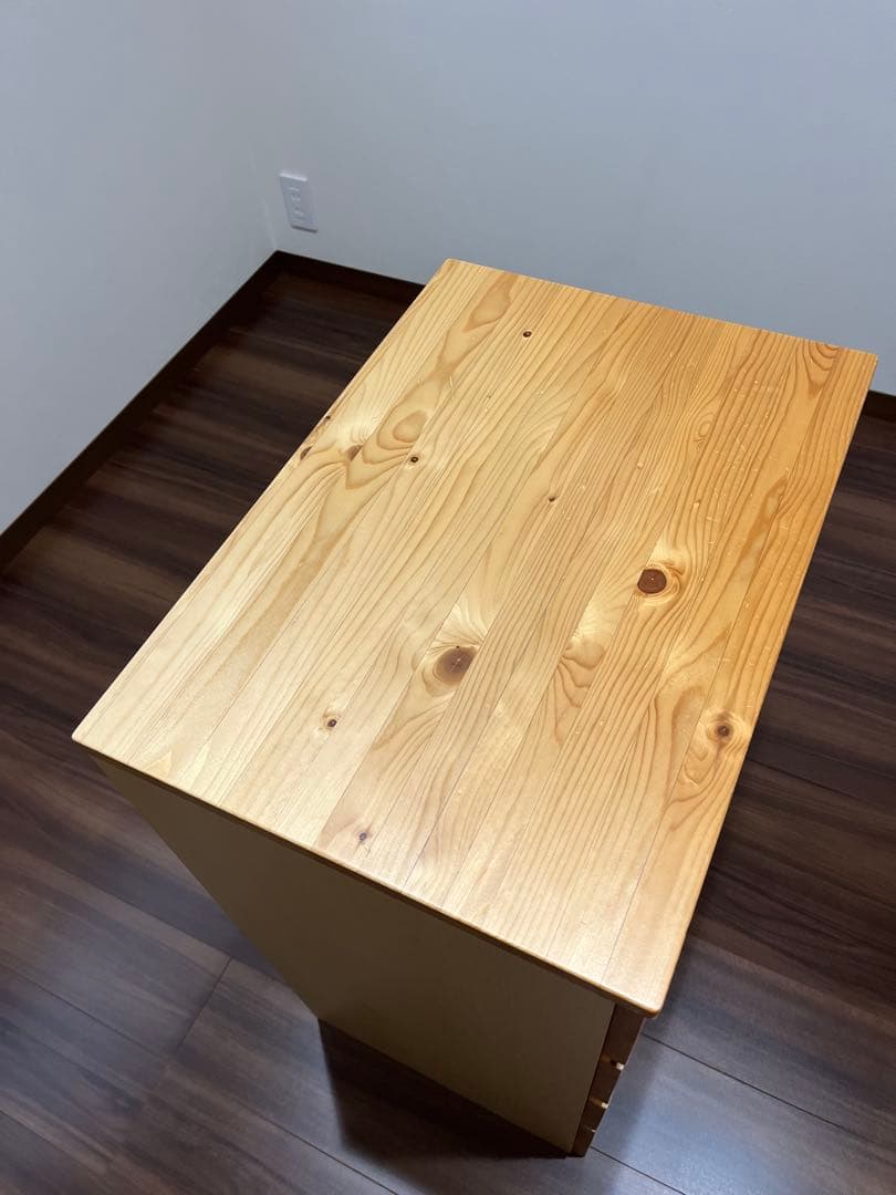 無印良品　パイン材4段　チェスト