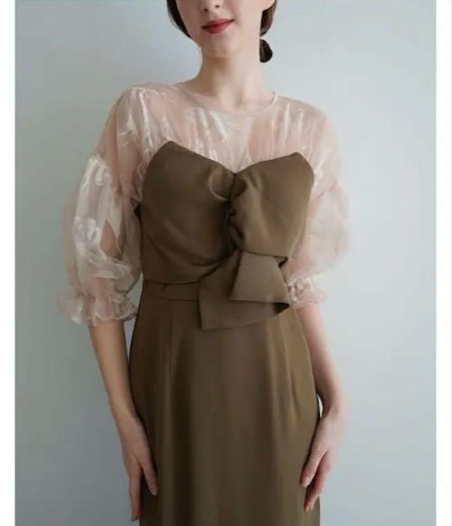 acka sheer puff dress サイズ1