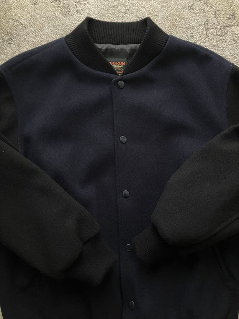 SKOOKUM スクーカム　スタジアムジャケット　ネイビー×ブラック　サイズM