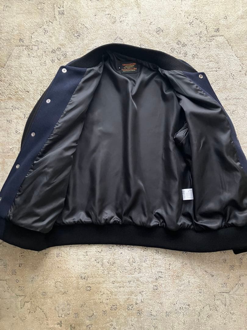 SKOOKUM スクーカム　スタジアムジャケット　ネイビー×ブラック　サイズM